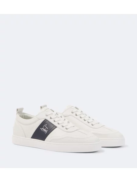 Sneakerși Christian Louboutin din piele alb