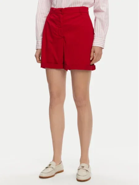 Tommy Hilfiger Szövet rövidnadrág piros