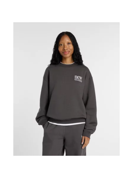 Bluza New Balance Reimagined Fleece Crew ciemny L szary