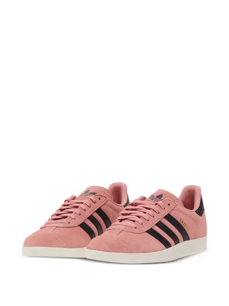 Papuci Adidas din piele de căprioară cu platformă verde