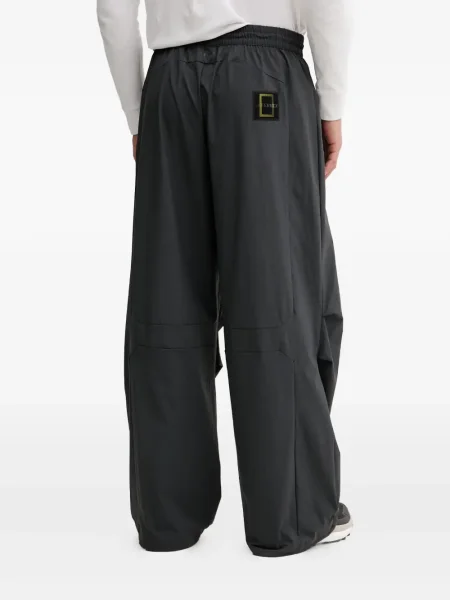 Pantaloni Adidas cu glugă cu dungi alergare negru