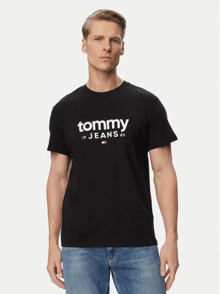 Majica Tommy Jeans kratki rukavi crna