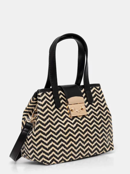 Morgan geantă crossbody pentru femei împletită bej