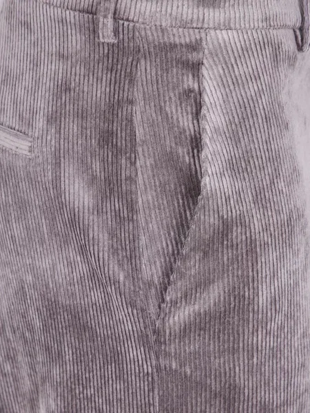 Pantaloni Antonelli de catifea cord maro