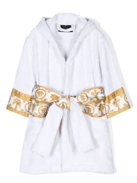 Szlafrok dziecięcy Versace biały