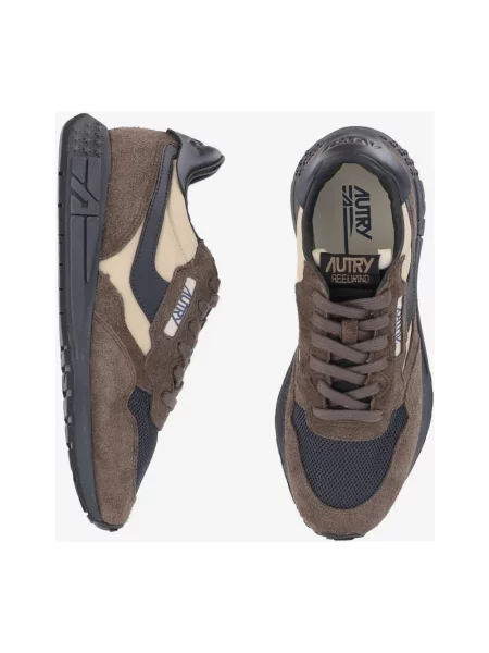 Sneakersy Autry skórzane brązowe