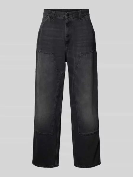 Dżinsy krój wide fit naszywka z logo model Grind' Carhartt Work In Progress czarne