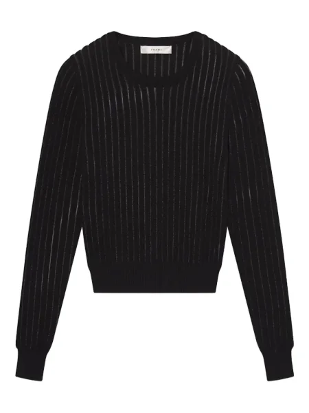 Pulover Frame cu dungi lung negru