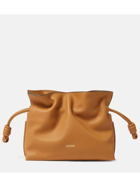 Usnjena pisemska torbica Loewe rjava