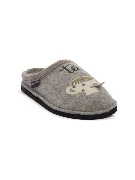 Šľapky Haflinger sivá
