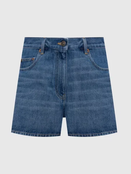 Джинсовые шорты Valentino синие