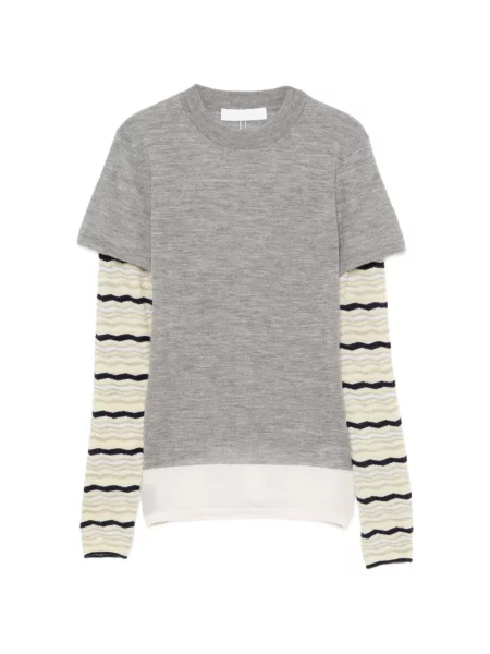 Tricou Cuddleup tricotate gri