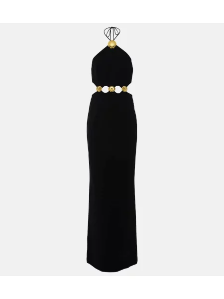 Rochie Rebecca Vallance cu gât halter negru