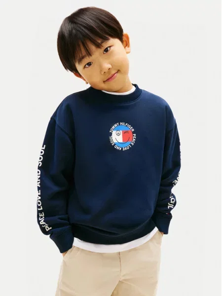 Tommy Hilfiger Hanorac Smiley Flag Bleumarin