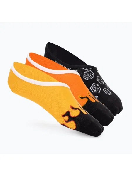 Vans Retro V Canoodle șosete pentru femei 3 perechi carnelian