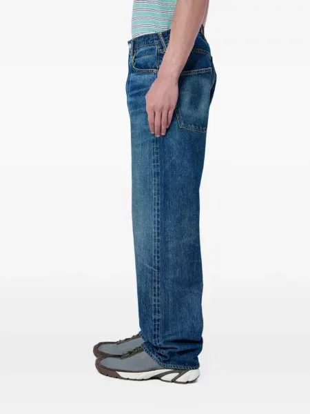 Jeansy straight leg Visvim niebieskie