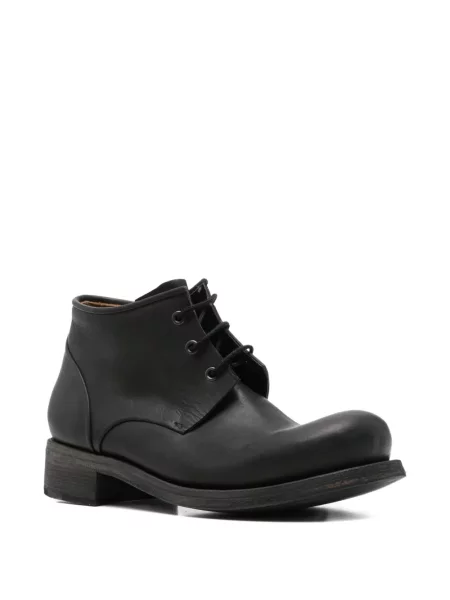 Botine Ma+ cu șireturi din piele negru