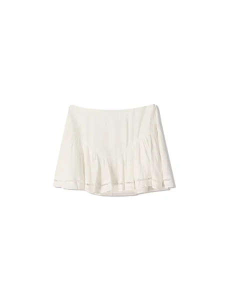 Bershka Fustă murdar alb