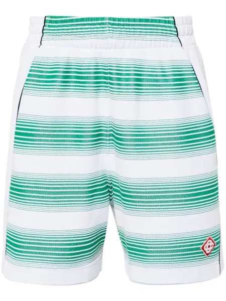 Pantaloni scurți Casablanca din jacard alb