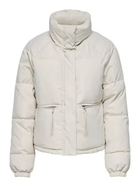 JDY Zimska jakna JDYFREYFLOTTE svetlo siva