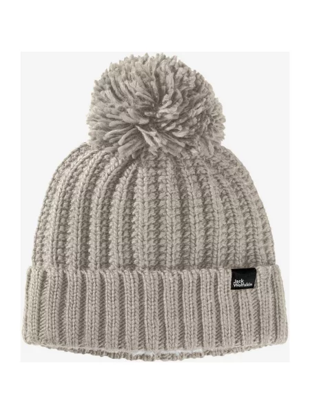 Czapka Jack Wolfskin Highloft Knit S szara