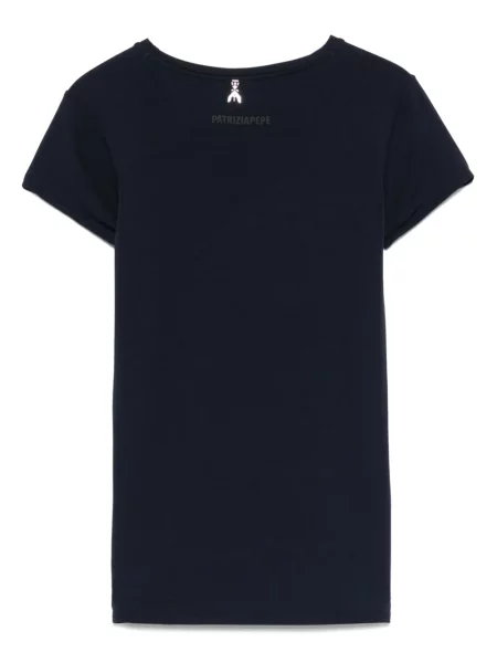 Tricou Patrizia Pepe scurt albastru