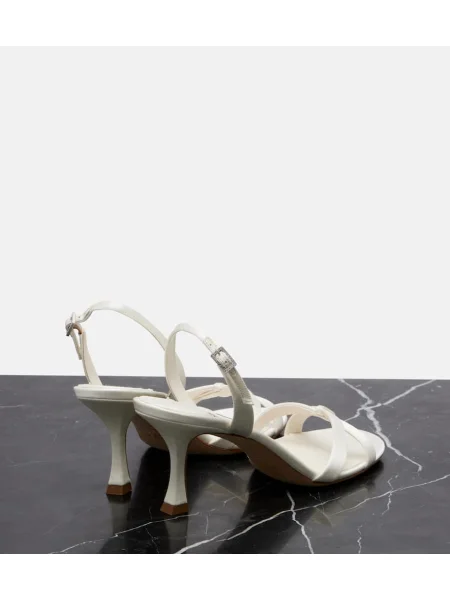Sandale Jimmy Choo din satin alb