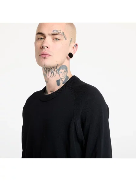 Πουλόβερ Logo Knit Crew μαύρο