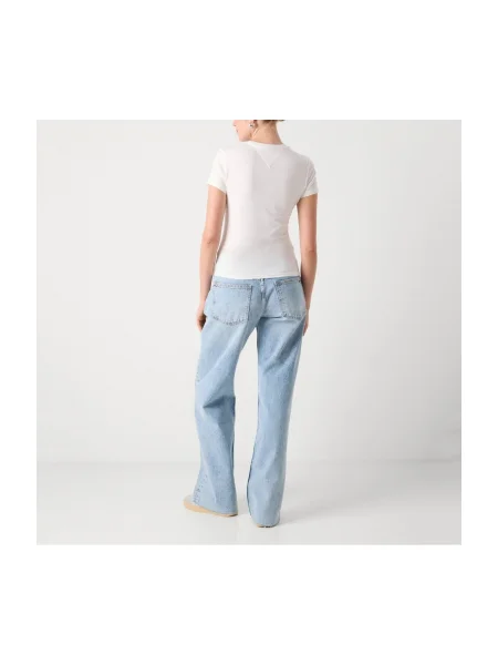 Denim ruha Tommy Jeans fehér