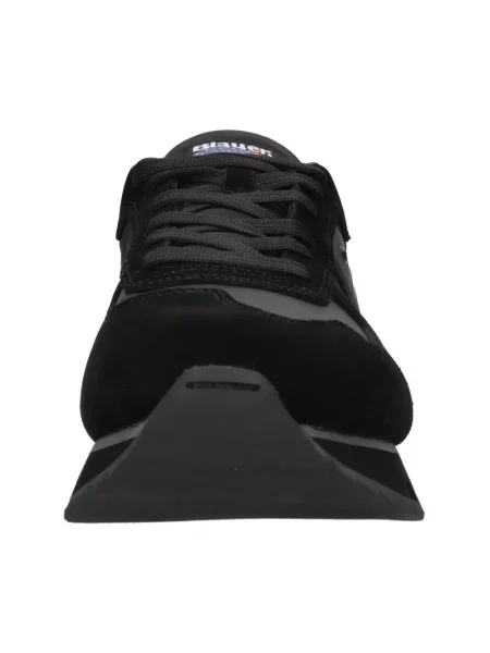 Sneakersy Blauer skórzane czarne