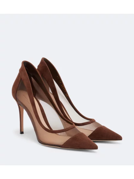 Pantofi cu toc Gianvito Rossi din piele maro