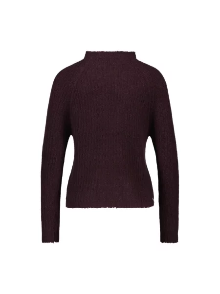 Sweter z golfem Henry Christ do golfa czerwony