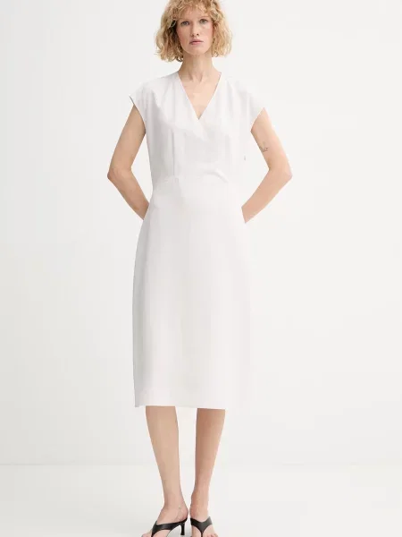 Calvin Klein nyári vászon ruha bézs