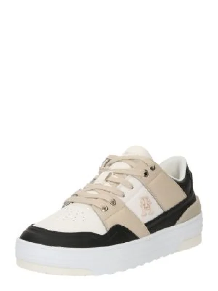 Bőr sportcipő Tommy Hilfiger fehér
