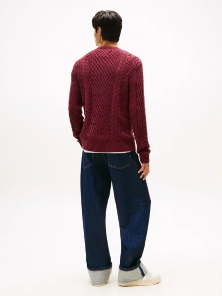Tommy Jeans Sweter rot czerwony