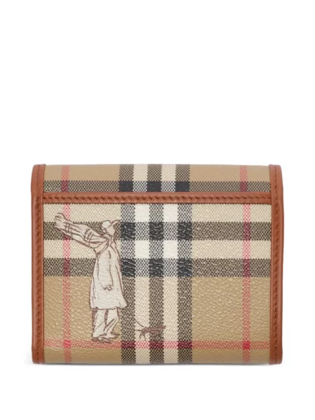 Portofel Burberry în carouri cu imagine