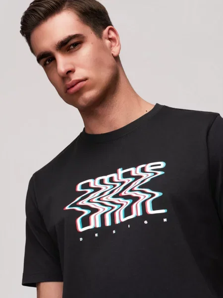 Tricou Ombre negru