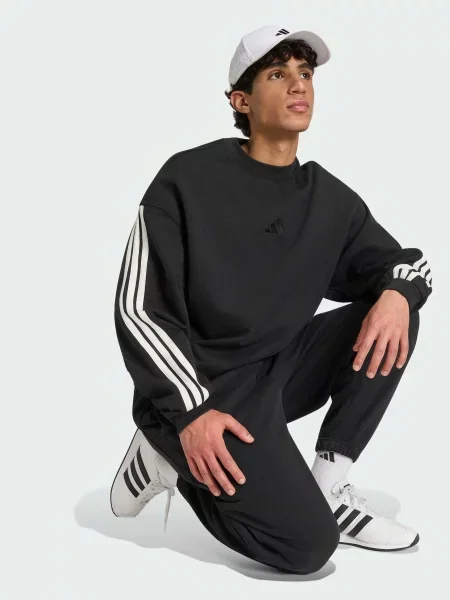 Світшот adidas 3 Stripes чорний