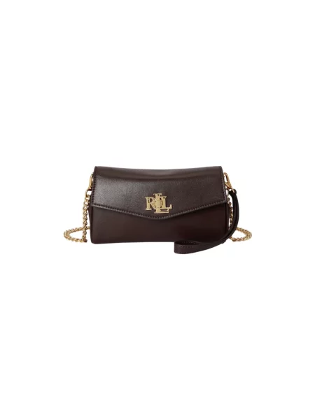 Lauren Ralph Lauren torebka crossbody skórzana brązowa