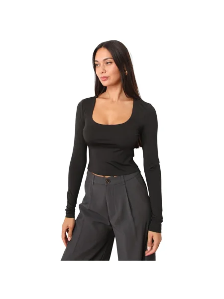 Top La Modeuse negru