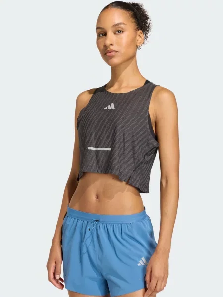 ADIDAS PERFORMANCE Sport top gri deschis negru