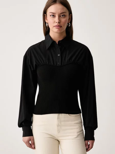 Pinko Bluză Suzuki negru