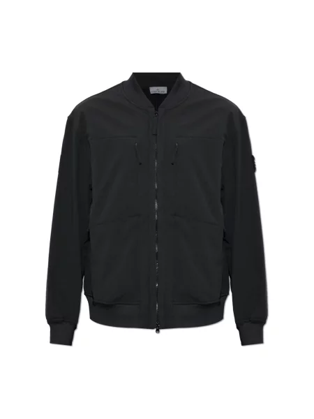 Kurtka bomber Stone Island z kamieniami czarny