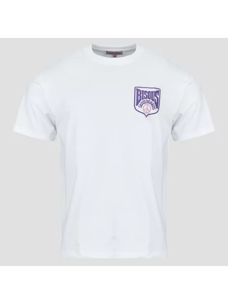 Tricou Bisous Skateboards alb