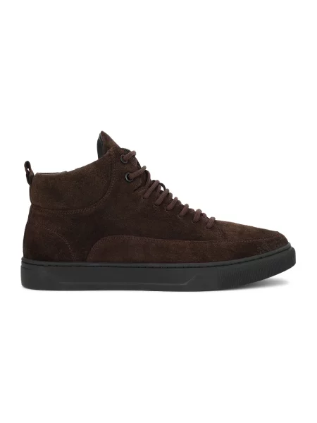 Sneakersy Kazar skórzane brązowe