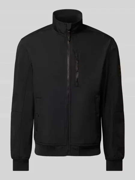 Bomberka o kroju regular fit ze stójką model ‘Parker’ Jack & Jones czarny