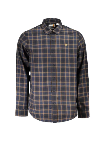 Cămașă Timberland în carouri de flanelă albastru