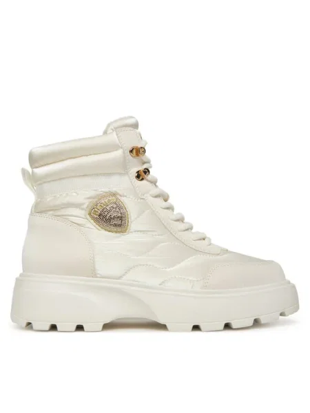 Кубинки Blauer BLANCA с платформа с лека изолация бяло