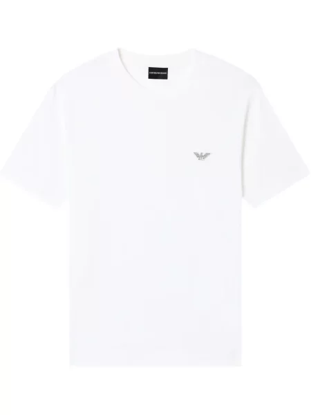 Póló Emporio Armani autogrammal fehér