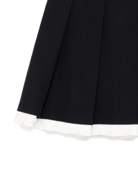 Вълнена плисирана плисирана пола Shushu/tong синьо